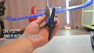 Only $2 — and it actually flies! Toy airplane modification.