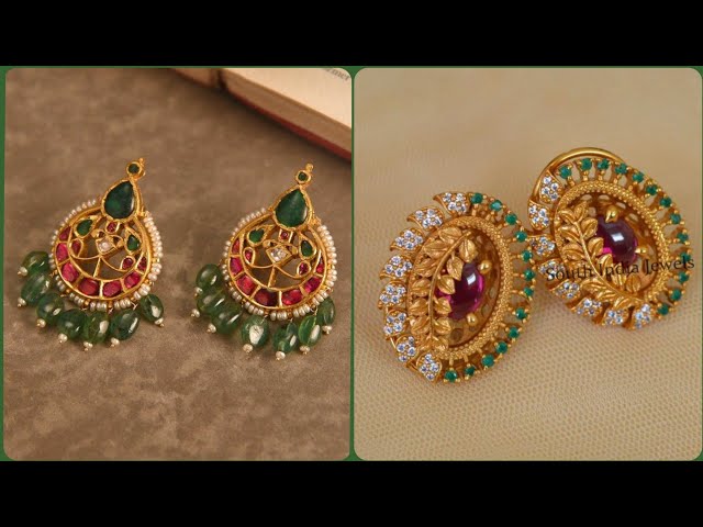 Buy Memoir Gold Plated Stud Earring Gold (Women) Online at Best Prices in  India - JioMart.