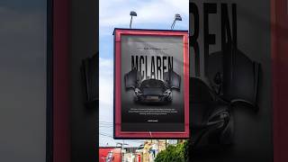 Stunning Social Media Poster - McLaren Car - Umar Graphics | #design #photoshop #mclaren #cars