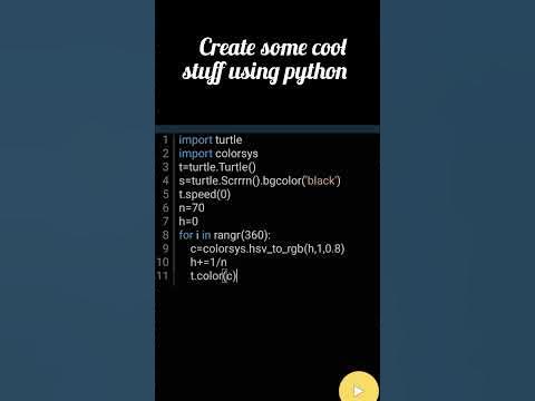 how to create graphics using python turtle #shorts #youtubeshorts # ...