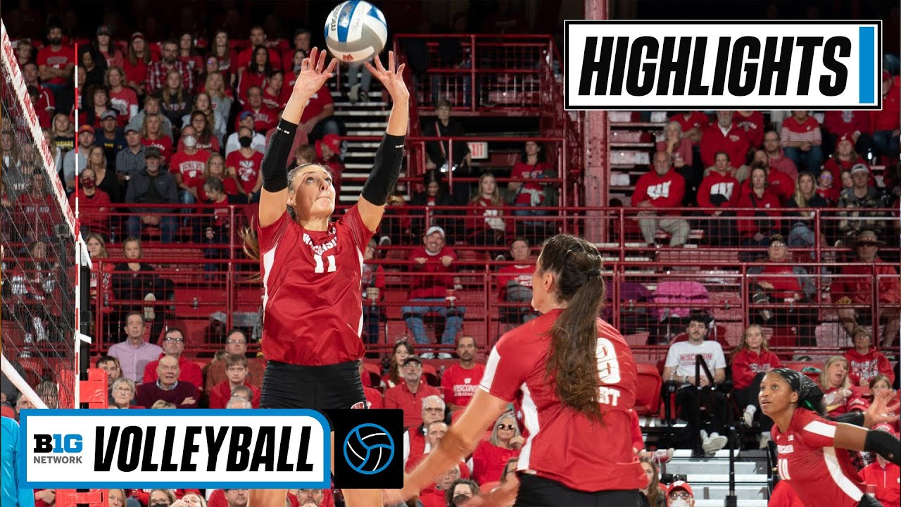 Michigan State at Wisconsin Highlights Big Ten Volleyball Oct