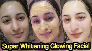 World's Best Glow Facial 4 step to Get Super Whitening Salon Like Glow at Home