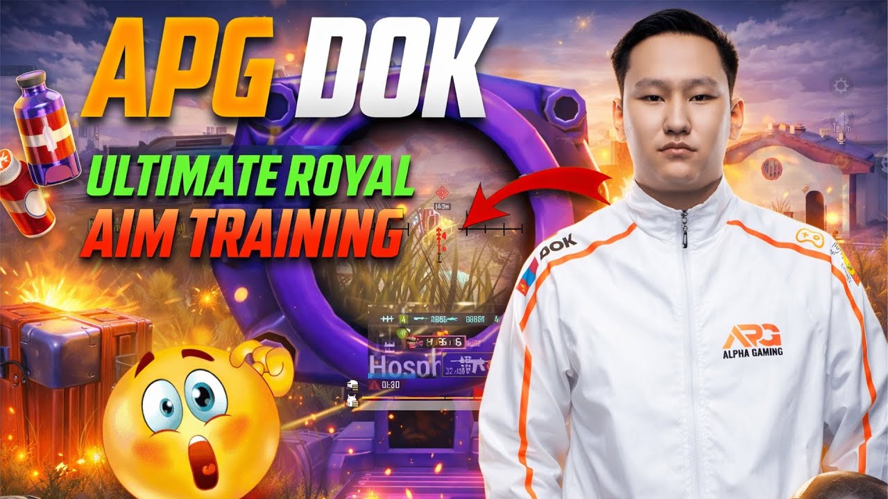 PUBG MOBILE MONGOLIA 🇲🇳 : APG DOK ONE TRAINING = GOD AIM 😈🔥🎯