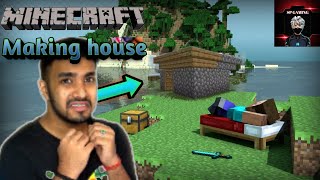 Playing Minecraft first time and making a house Sp Gaming