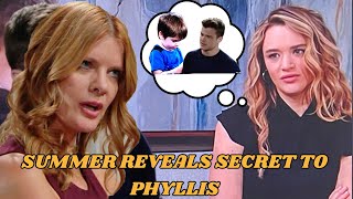 Y&R Spoilers Summer reveals secret of Kyle having a baby with Phyllis that makes things troublesome