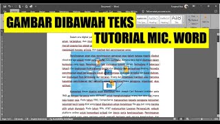 Gambar Dibelakang Teks | Tutorial Microsoft Word