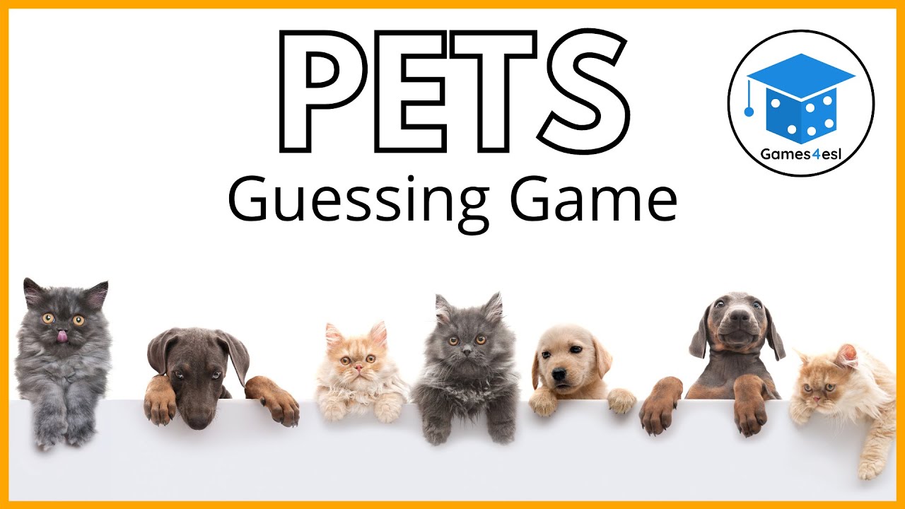 Pets In English  Guessing Game