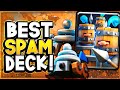 UNDEFEATED on TOP LADDER with OP SPAM DECK! - CLASH ROYALE