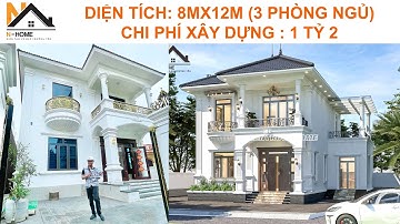 MẪU NHÀ 2 TẦNG MÁI NHẬT TÂN CỔ ĐIỂN 1 TỶ 2