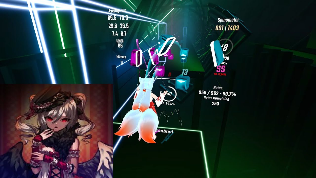 [Beat Saber] K/DA - MORE (Slax Remix) [expert] [Full Body Tracking]