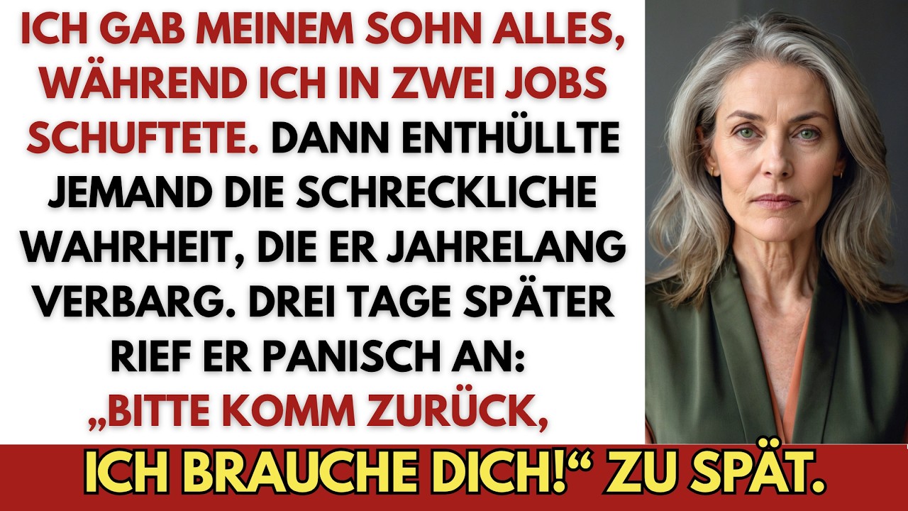 Ich stand in einer fremden Küche und schrubbte eine Arbeitsplatte, die mir nicht gehörte, als meine Schwiegertochter mir mit einem Lächeln verbot, noch die Haustür zu benutzen. „Du trägst nur...