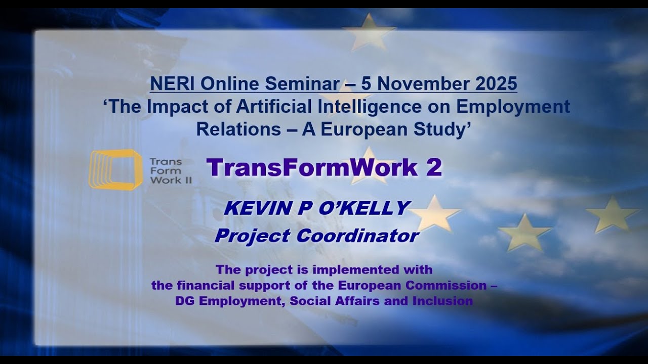The Impact of Artificial Intelligence on Employment Relations - A European Study