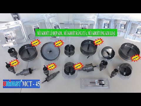 Video Mũi khoét lỗ hợp kim, Mũi khoét ống kim loại, Mũi... - youtube