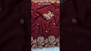 Soft Crush Silk Fabric Saree With Fancy Sequince Thread Embroderiy Work All Over dhaga work & Pallu screenshot 5