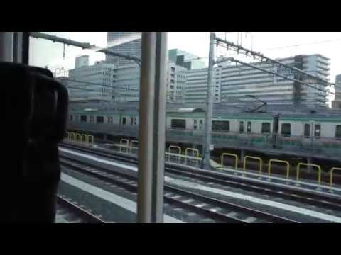 上野東京ライン開通日の特急ひたち1号から見た品川浜松町間の車窓（東側）
