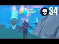 34 Elimination Solo vs Squads Win Full Gameplay Fortnite Chapter 3 Season  3 (PS4 Controller)