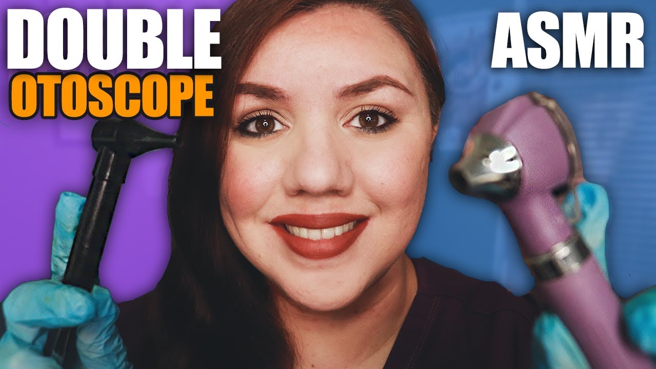 ASMR Double OTOSCOPE Ear CLEANING & Exam / Personal Attention