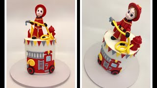 Fireman & Firetruck Cake