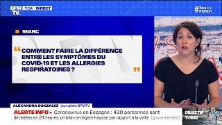 Comment faire la différence entre les symptômes du coronavirus et les allergies respiratoires ?