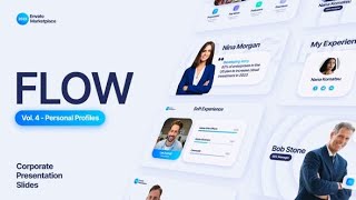 After Effects Template Flow - Personal Profiles Scenes Pack
