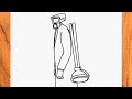 How to draw cameraman with plunger step by step from skibidi toilet