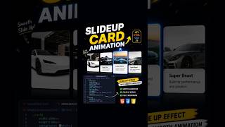 I Made a Smooth Slide Up Animation Using CSS | Full Stack Web Development Course #shorts #coding