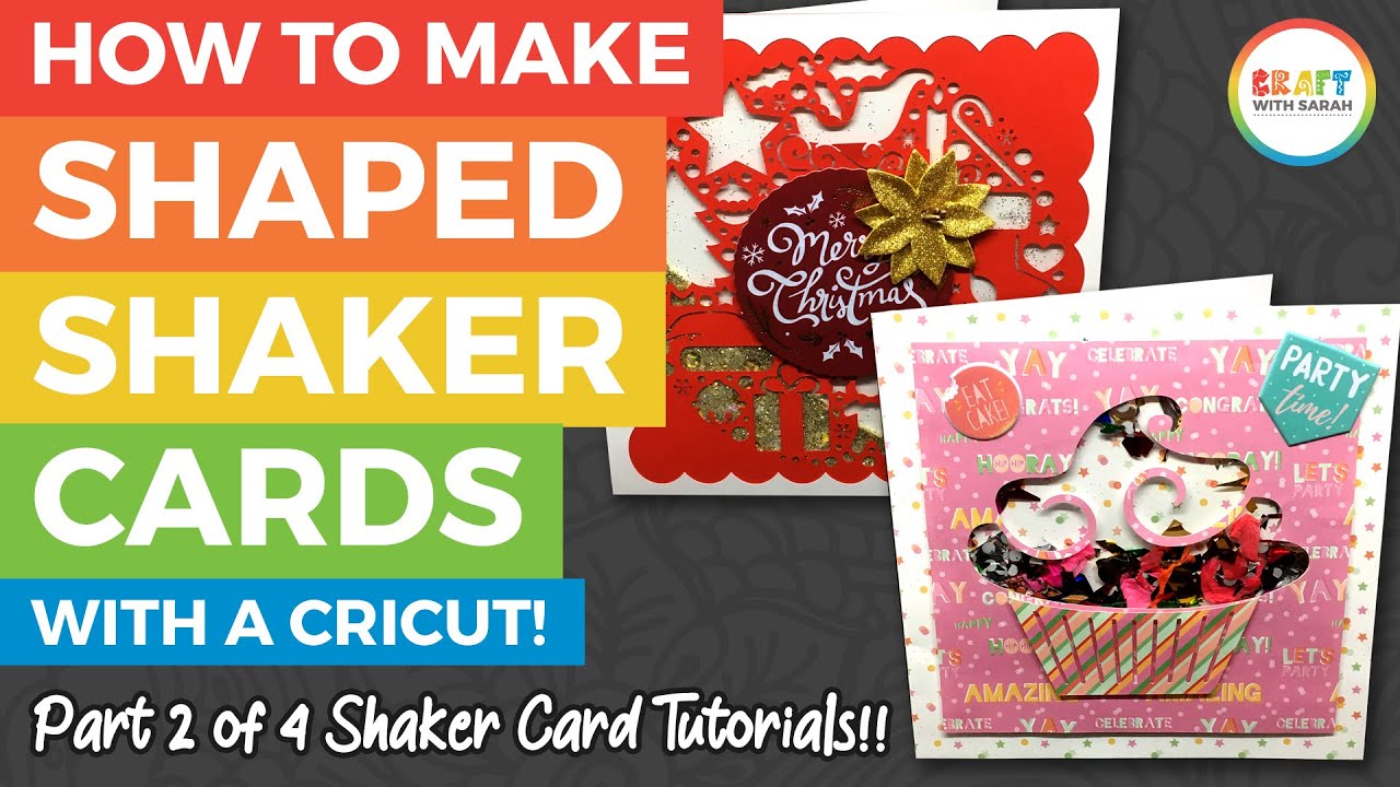 How to make ANY SHAPE Shaker Card with your Cricut