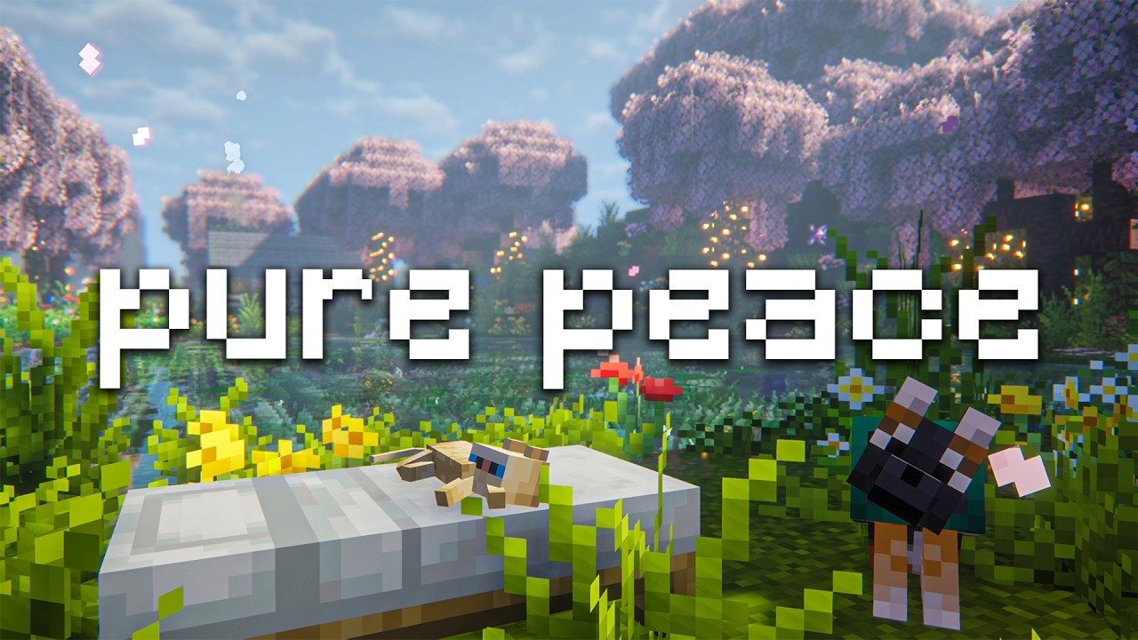 a lazy spring morning in the fairy garden... (minecraft music & cozy ambiance)