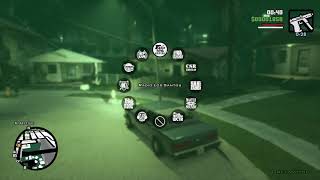 Radio Wheel in GTA San Andreas Definitive Edition PC (Hold TAB to open)