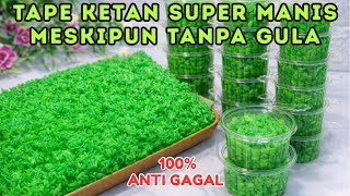 SUPER SIMPEL‼️CARA MEMBUAT TAPE KETAN ANTI GAGAL DAN LUPIS KETAN MUDAH & HEMAT GAS 