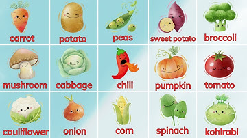 Bé có thích ăn Rau củ quả (Vegetables) | Dạy bé học tiếng Anh tên các loại Rau củ quả | Oh Vui Kids