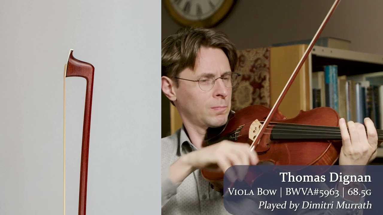 Thomas Dignan silver viola bow 