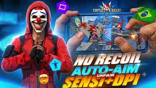 NO RECOIL ❌ AUTO-AIM SENSI + DPI 🔥 ONLY HEADSHOT SETTINGS REVEALED 😱💯 #hack #headshothack #sensit...