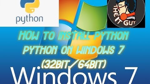 How to install Python on Windows 7( 32 bit / 64 bit)