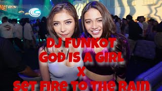 DJ FUNKOT FUNKYHARD BARAT GOD IS A GIRL X SET FIRE TO THE RAIN TER ENAK DI DUNIA 🍻💃🏻