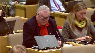 Rysäkari, Helsingin Kaupunginvaltuusto 15.03.2017