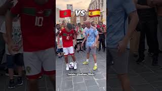 Morocco 🇲🇦 vs Spain 🇪🇸 Freestyle ⚽