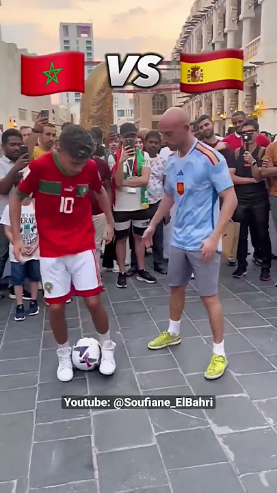 Soufiane ElBahri: Morocco 🇲🇦 vs Spain 🇪🇸 Freestyle ⚽