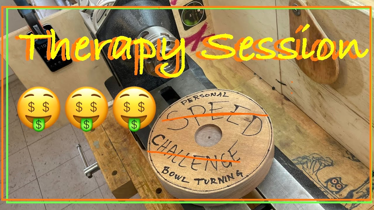 Personal  Speed Challenge  Therapy Session - Bowl Turning The Most Gorgeous Black Walnut Wood