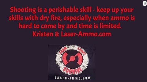 Laser Ammo - Dry fire tips using SureStrike & Laser Pet II w/ Kristen Jan 2021