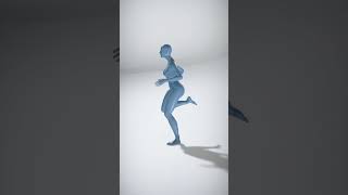 Stylized Female Character Model with Smooth Blue Finish - AI Rigged 3D Character