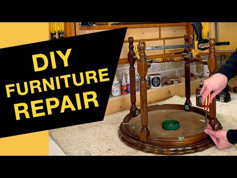 DIY Broken Wood Furniture Repair by Fixing Furniture - How To - YouTube