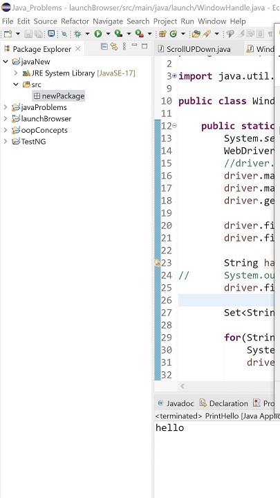 How to create a class for Java in Eclipse ID #youtubeshorts # ...