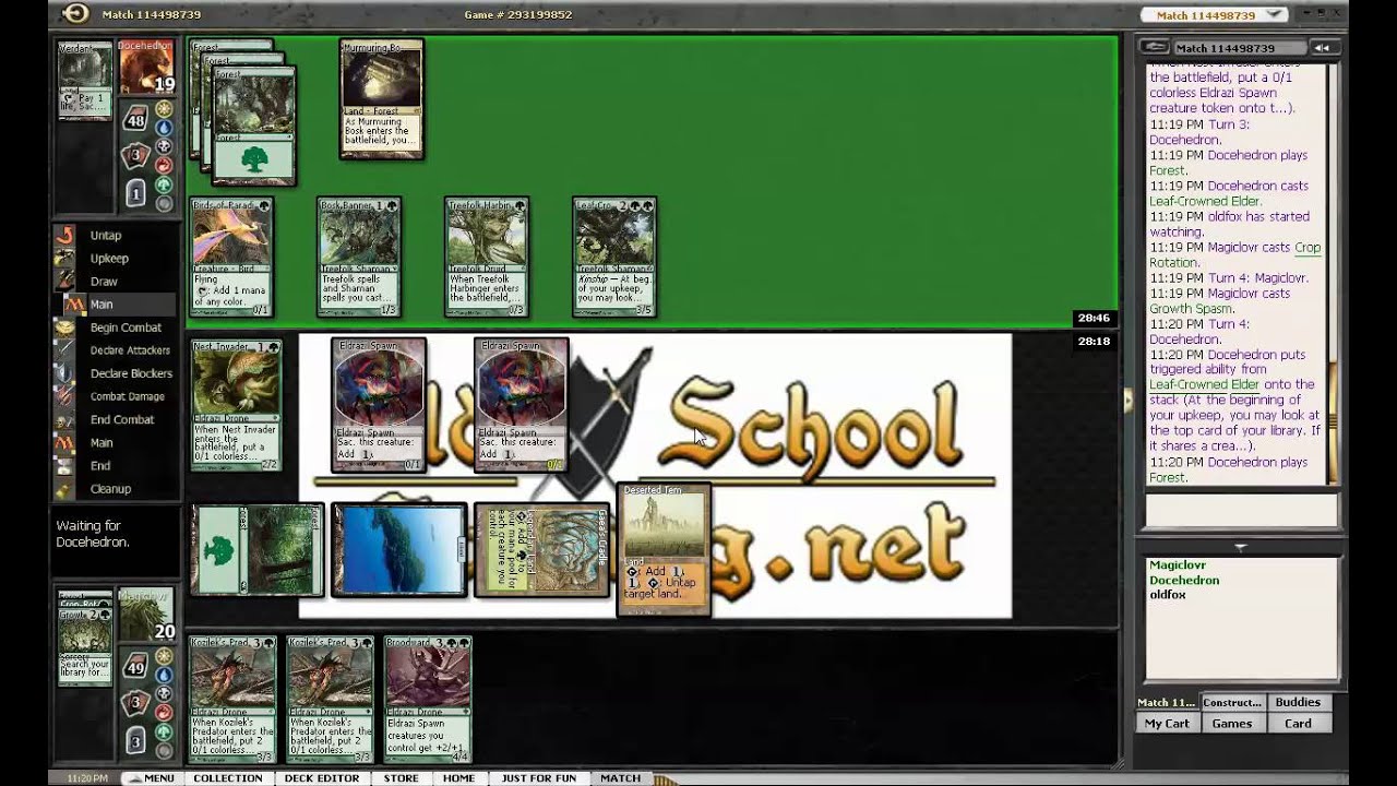 MTGO Legacy Tribal - Eldrazi vs Treefolk