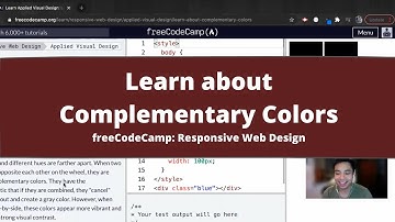 Learn about Complementary Colors (Applied Visual Design) freeCodeCamp tutorial