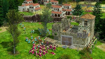 0 A.D. 3v3 | Cavalry Rushing into Unique Crossbow Unit!