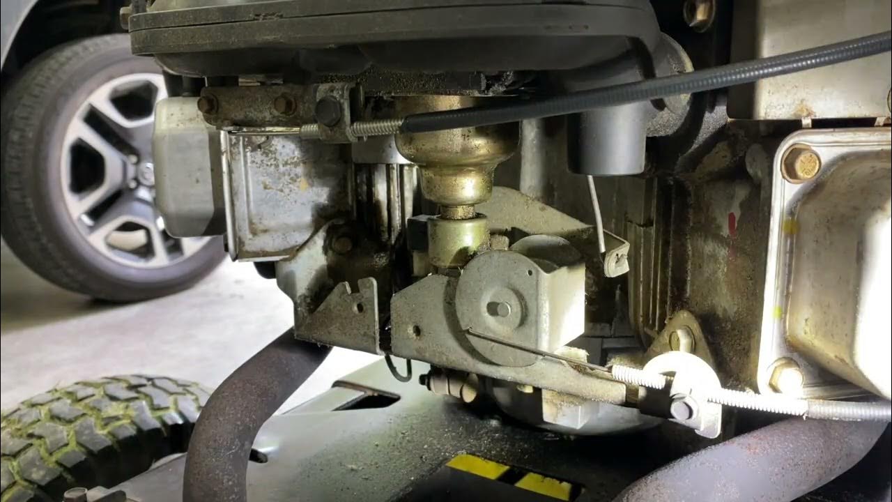 How To Adjust Briggs And Stratton Governor How to Increase the RPM-s on a V-twin Briggs Stratton engine John Deere