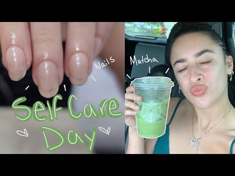 Having a self care day 💌 | doing my nails, relaxing, oil treatment