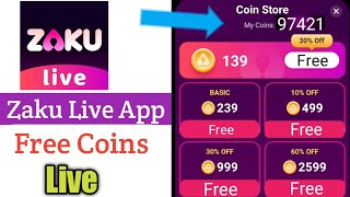 Zaku live App Se Free Coin Kaise Baday // Zaku Live App Free Coins // Zaku Live App // ClipClap App screenshot 3