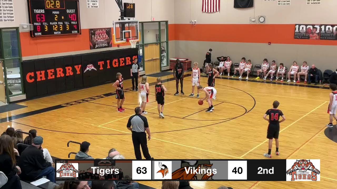 Cherry Tigers JV vs. Littlefork BigFalls Vikings JV YouTube